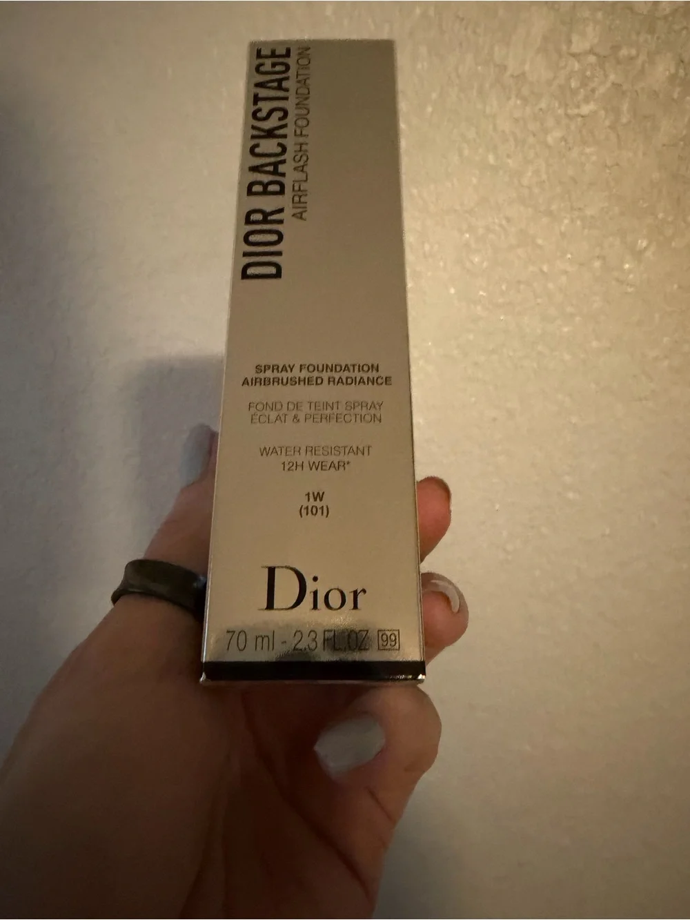 NEW IN BOX Dior Backstage Airflash Spray Foundation—1W (101) 2.3oz; DISCONTINUED